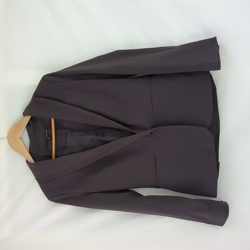 Harve Benard blazer gray women's one button